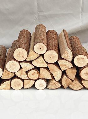 木柴壁炉木材露营取暖篝火原木木头摆件柴背景墙客厅饭店民宿装饰