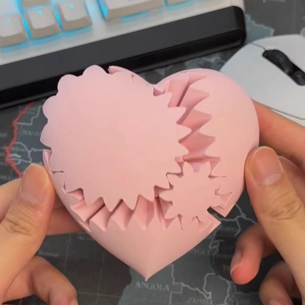 齿轮球3D打印立体魔方球可旋转魔术滚教育减压玩具冷变形球