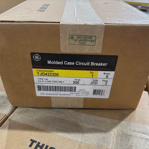 New GE TJD tjd422300 2 pole 300 amp 240v  Circuit Breaker gr