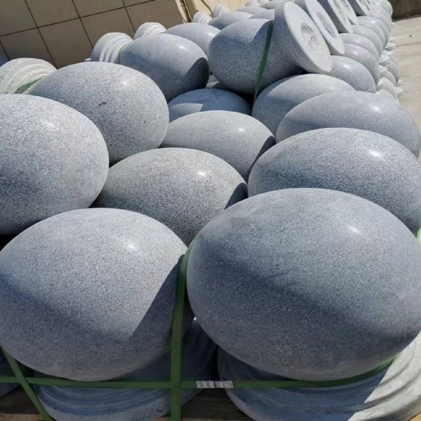 大理石路障石球圆球石墩子广场挡车石球户外公园阻车球拦路石门墩