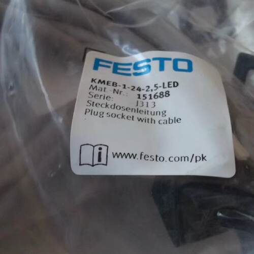 供应现货FESTO全新原装电磁阀连接线KMEB-1-24-2.5-LED 151688*