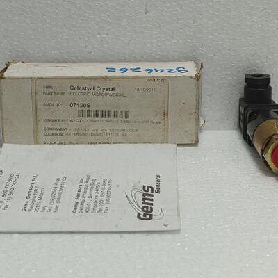 Gems Sensors PS75 Pressure Switch 130 BAR F  Hydraulic Pneum