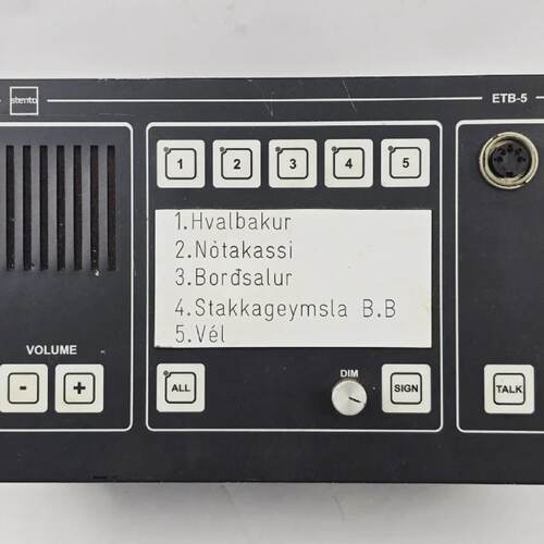 Stentofon ETB5 Command Talkback  Public Address System