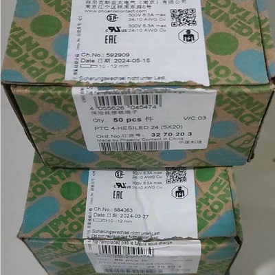 配件3270197菲尼克斯PTC4HESILED245X20保险丝端子3270203议价