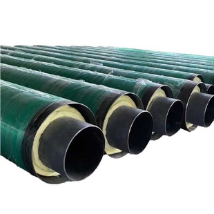 聚氨酯发泡保温钢管架空供暖预制直埋钢套钢蒸汽无缝螺旋焊接防腐