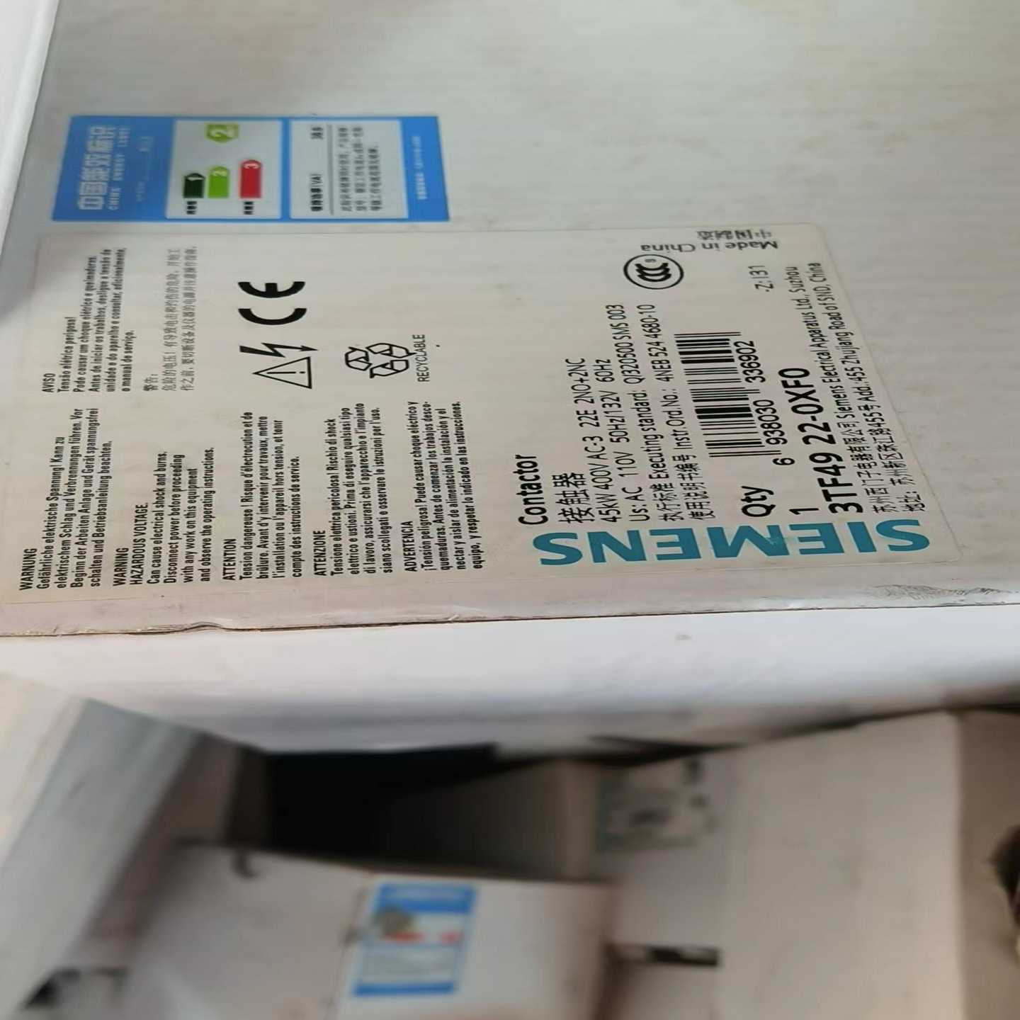 【议价】接触器3TF4922-0XF0电压AC110V全适用