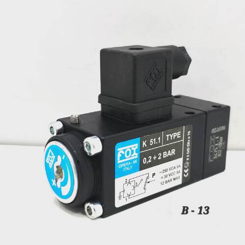 K51.1 FOX PRESSURE SWITCH ADJUSTABLE PRESSURE RANGE 0.2  2 B