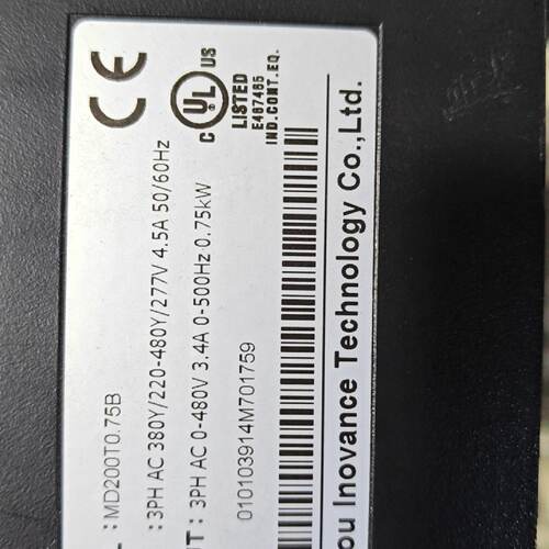 询-汇川变频器MD200T0.75B
