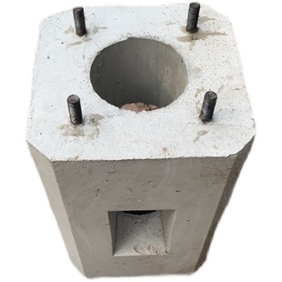水泥基础立杆预埋件定制监控立杆路灯杆水泥墩充电桩混凝土底座