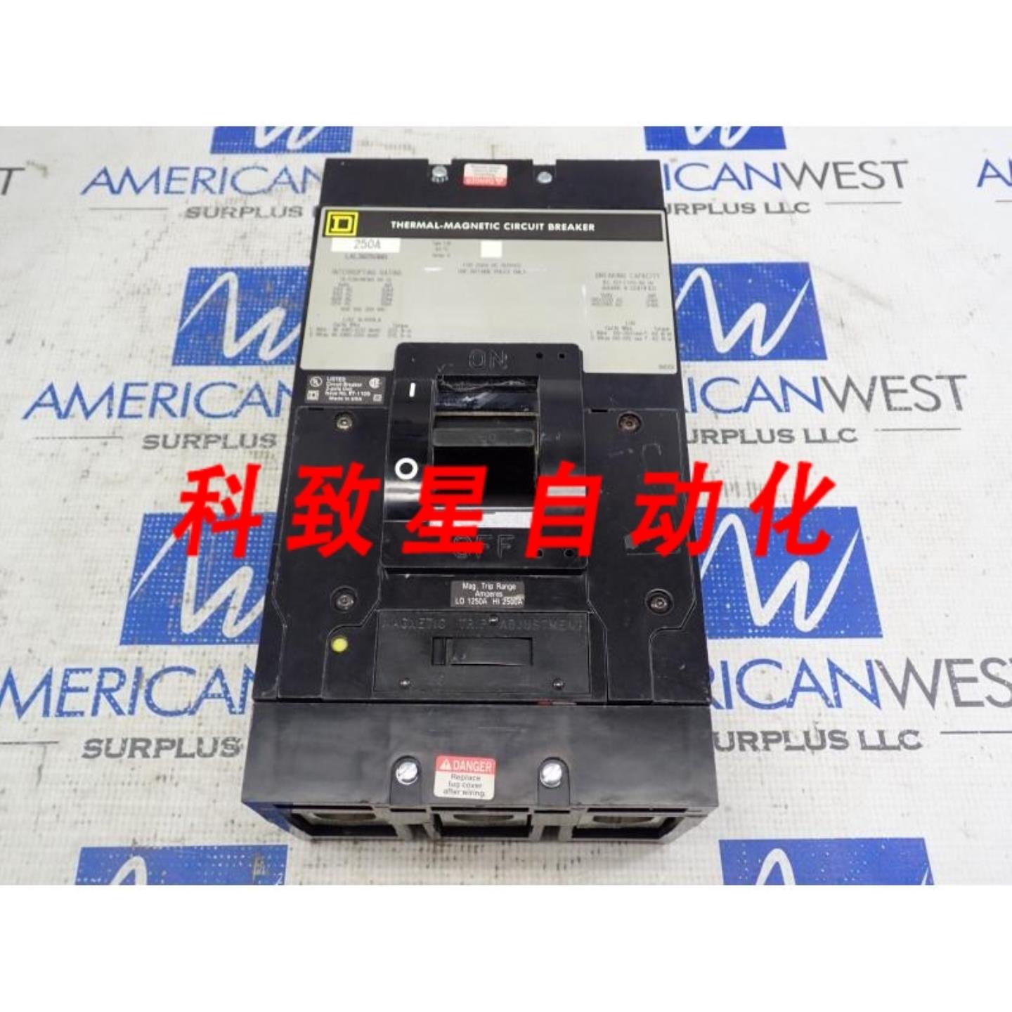 工业配件LAL36250MB 3极250安培 600伏30KA 480V断路器