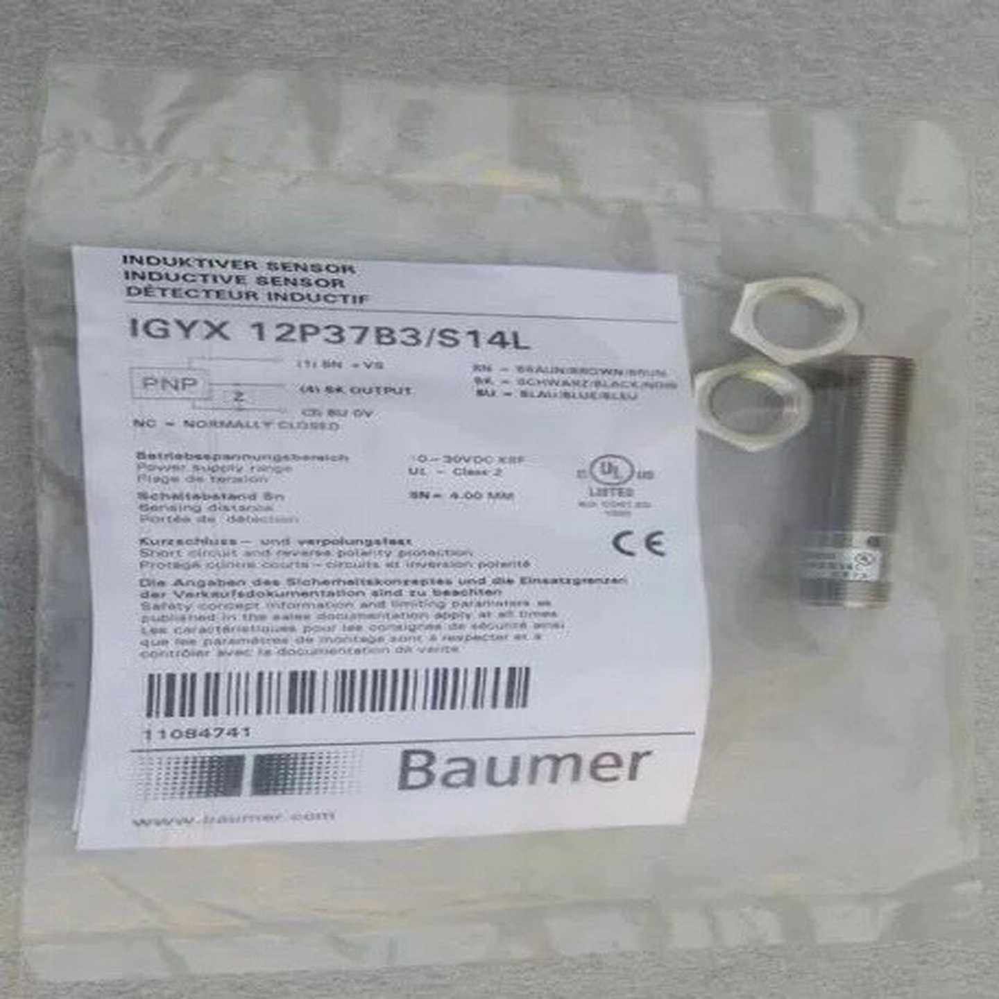 IGYX12P37B3/S14LBaumer堡盟接近开--议价商品