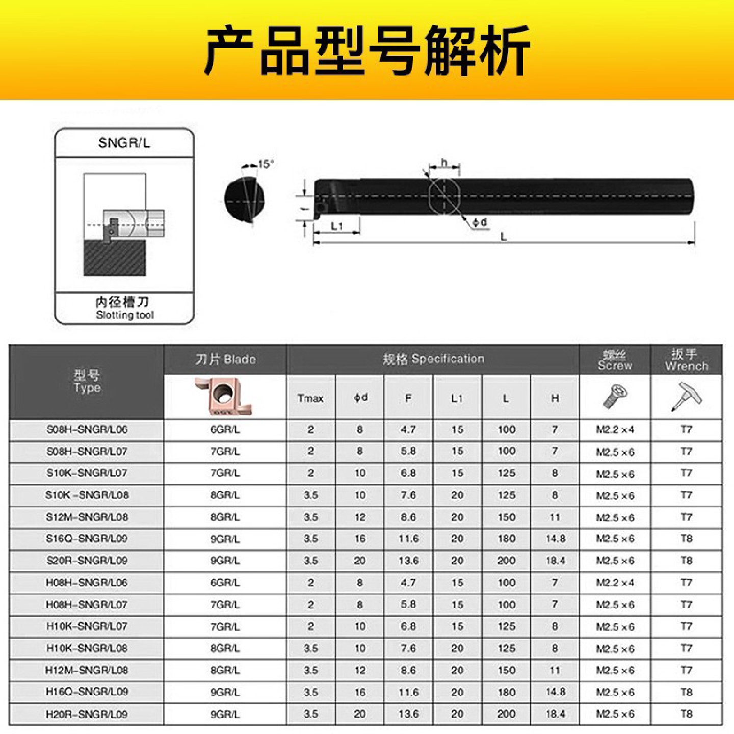 数控小径内孔切槽刀SNGR7GR8GR9GR刀片一支包邮东芝浅槽刀杆