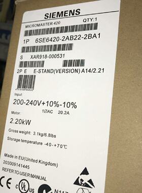 询变频器6SE64202UC222BA16se6420