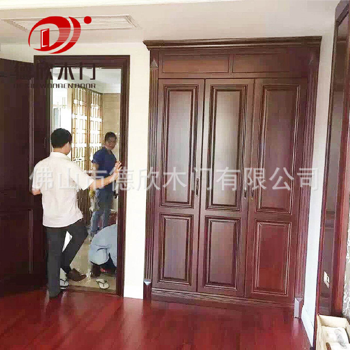 中式实木衣柜制作卧室衣帽间现代简约家具设计衣橱储物柜全屋设计