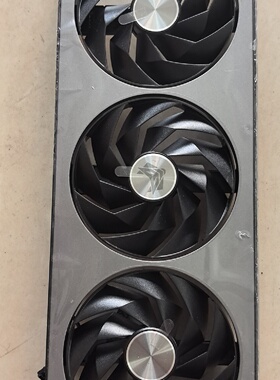 议价蓝宝石RX7800XT显卡风扇实物拍摄三风扇型号S议价