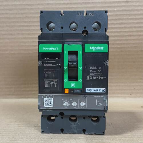 Square D JDP JDP36250U33X 3 Pole 250 Amp 600V PowerPact Circ