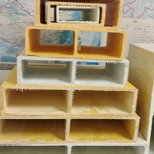 玻璃钢檩条日字管防腐耐酸碱矩形管屋面横梁承重玻璃钢日字型檩条