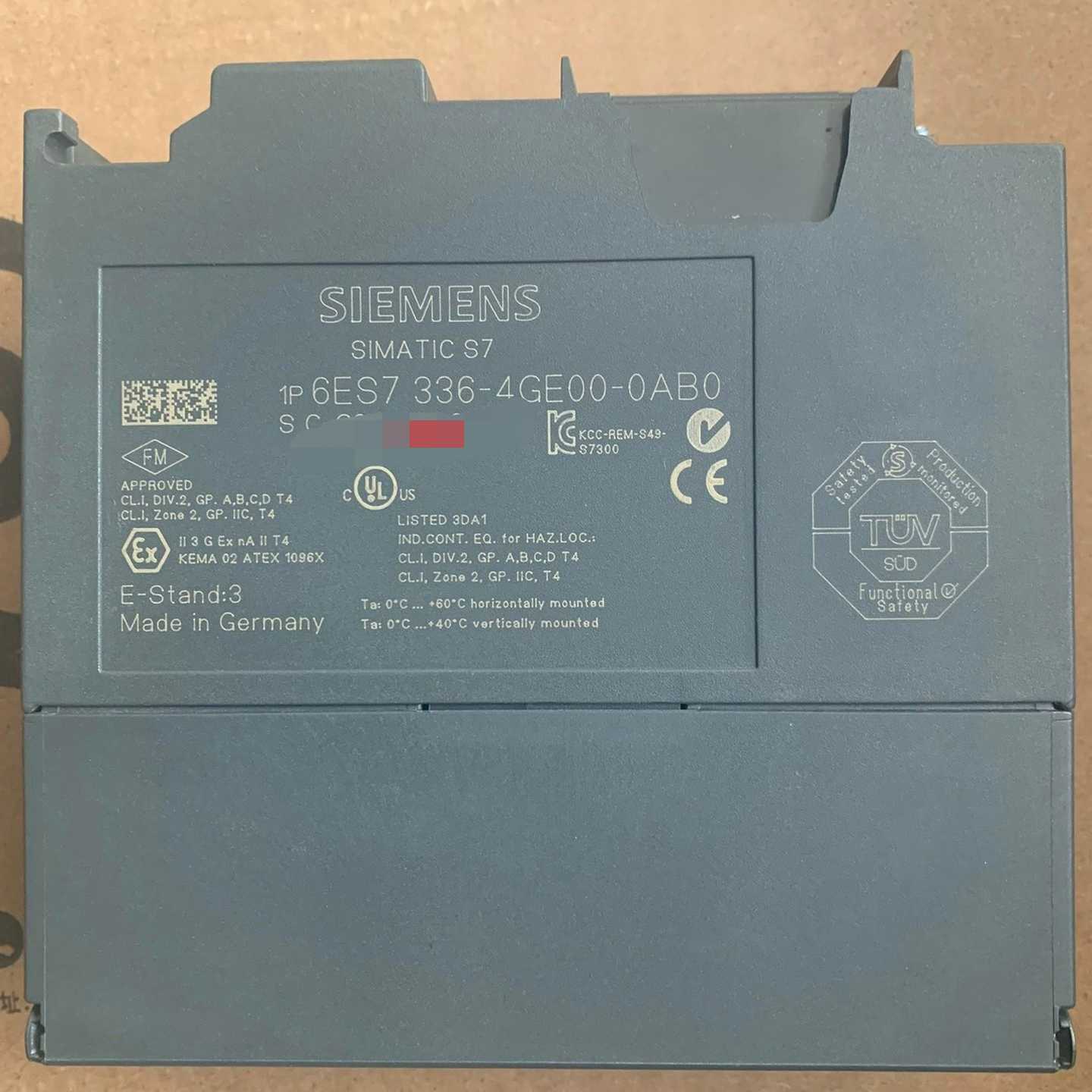 6ES7336-4GE00-0AB0西门子二手裸机99新,--议价商品