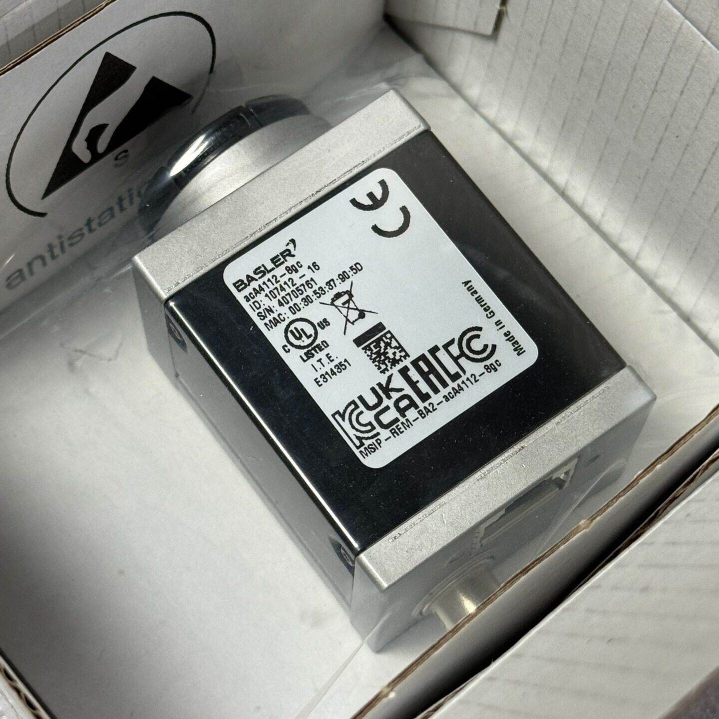 全新巴斯勒工业相机，acA4112-8gc，1200万全局彩—议价