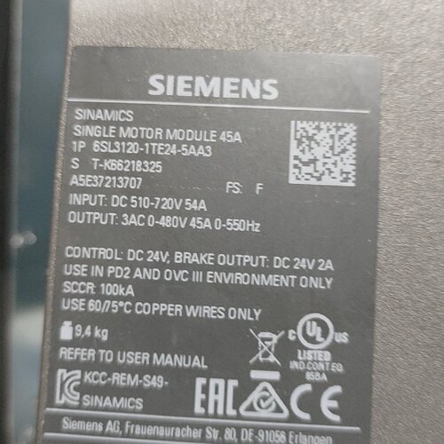 溢价-6SL31201TE245AA345A驱动