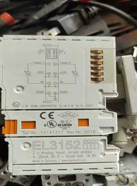 倍福模块EL3152实物拍摄具体看图出售不退不换看清楚了在拍--议价