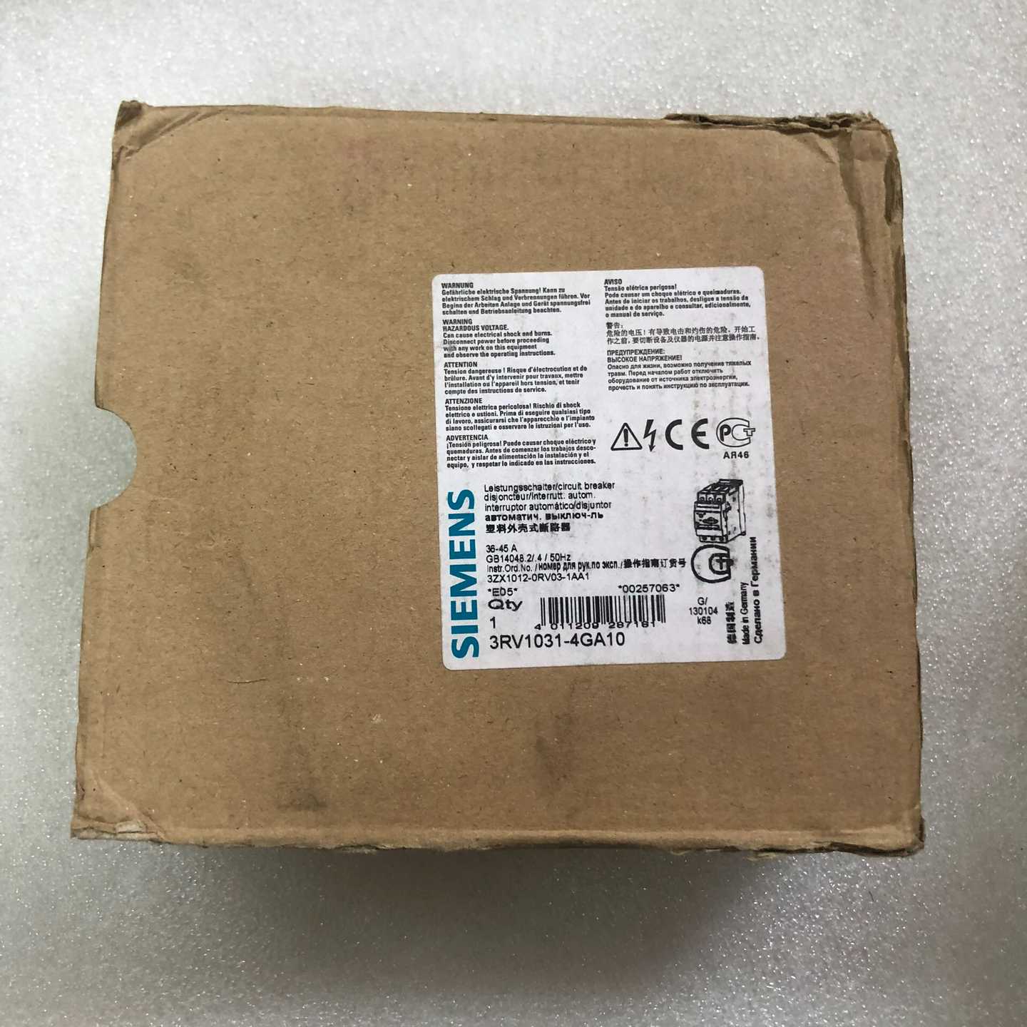 西门子低压断路器3RV1031-4GA10全新正品单价5--议价商品