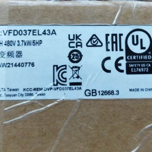 议价VFD037EL43A VFD037E43A全新原装正品台达变频器E系列现货