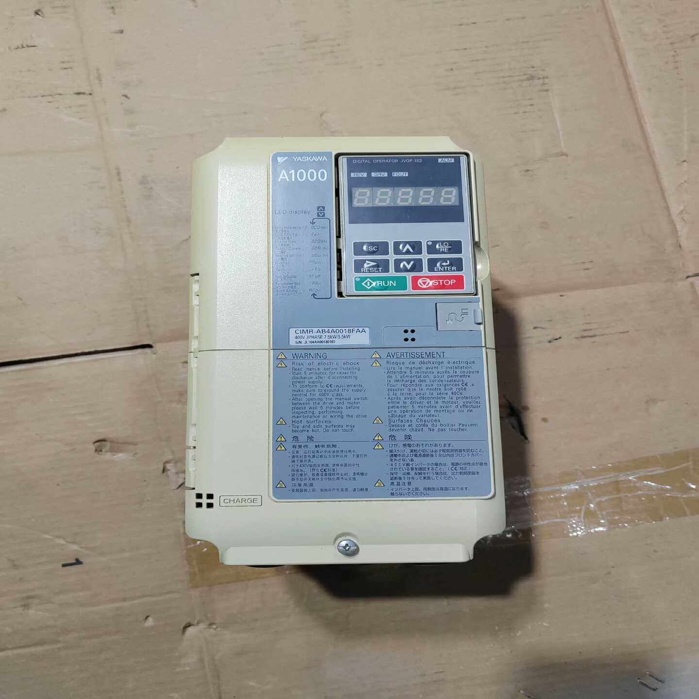 安川变频器5.5/7.5KW，AB4A0018FAA，拆询价