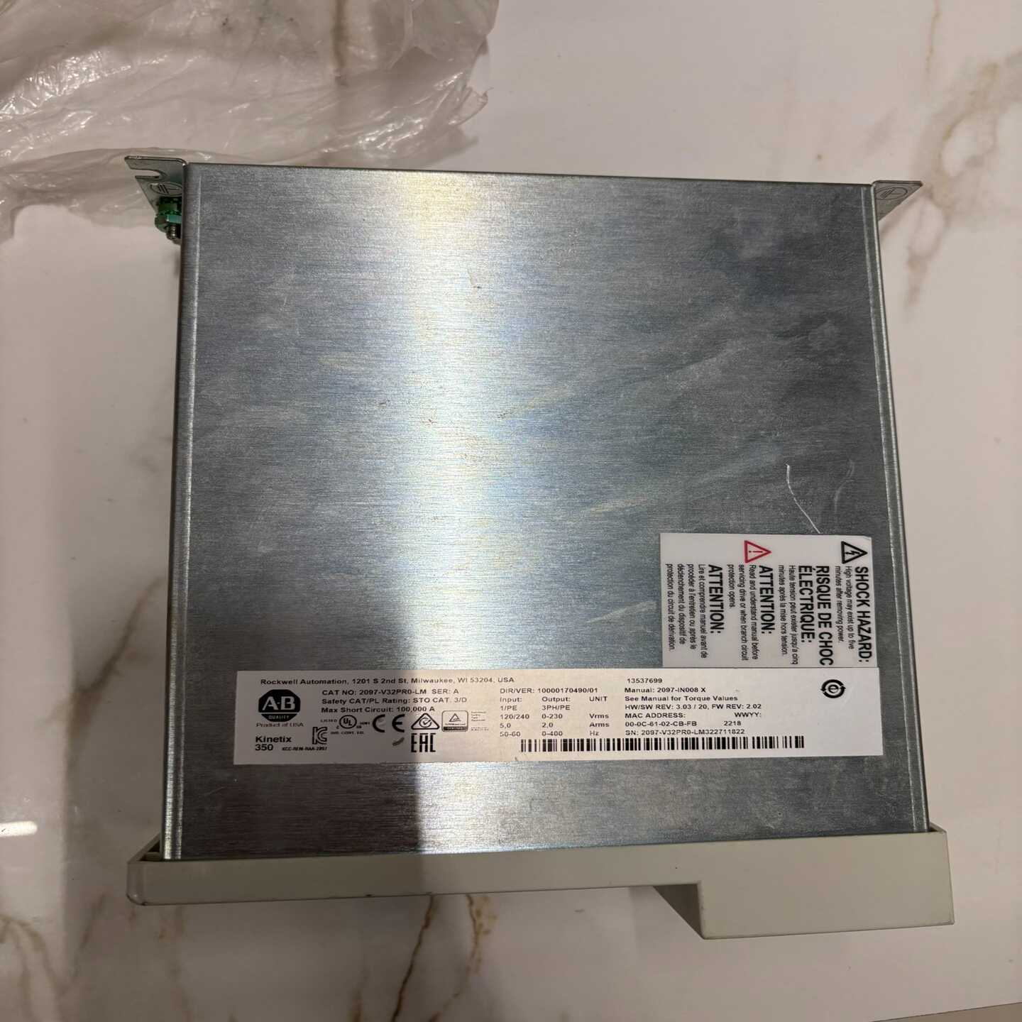 【议价】仅装机未使用过 AB罗克韦尔2097-V32pR0-LM