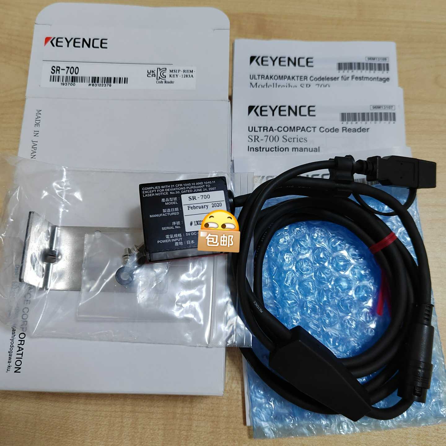 基恩士传感器SR-700，成色99新，配包装盒，年份2020（佳毅工