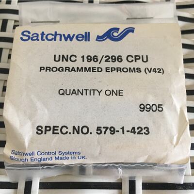 议价UNC 196/296 CPU Satchwell EPROMs(V42) 579-1-423全新 议价