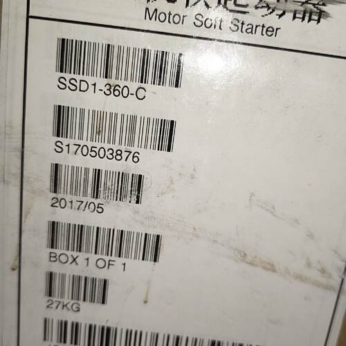 溢价-雷诺尔电机软启动器型号SSD1360C未封
