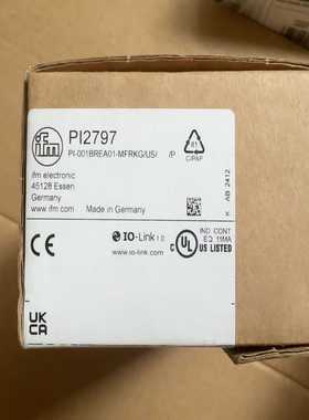 全新德国IFM易福门压力传感器，型号PI2797，型号PI---议价商品