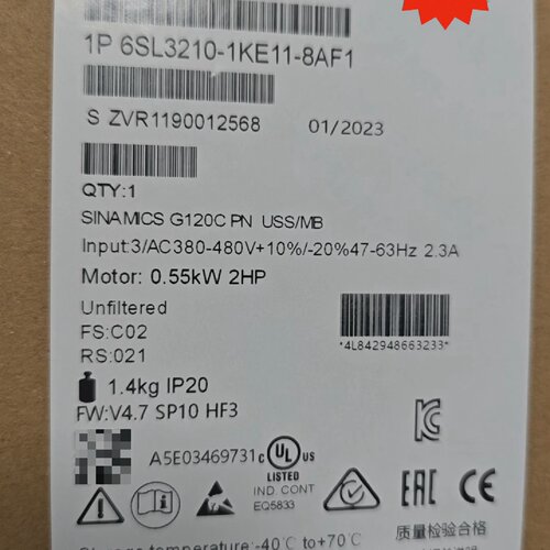 询-变频器6SL32101KE118AF1