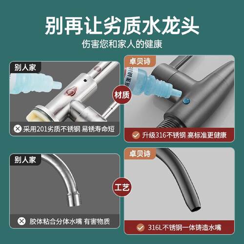 净水器的水龙头纯净直饮水厨房专用净水机2分饮水机不锈钢过滤器