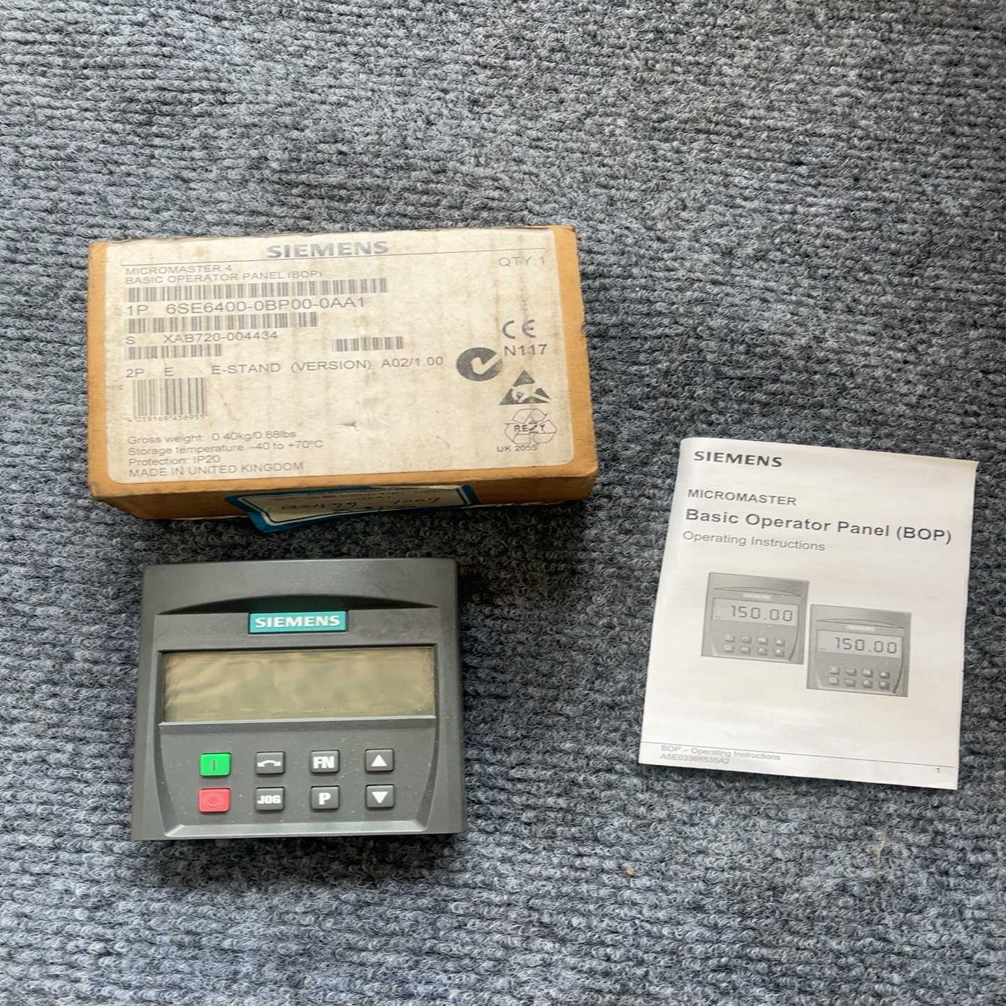 西门子变频器BOP面板6SE6400-0BP00-0AA1，--议价商品