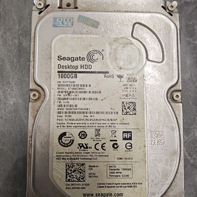 议价希捷1TB台式机硬盘型号ST1000DM003SATA议价