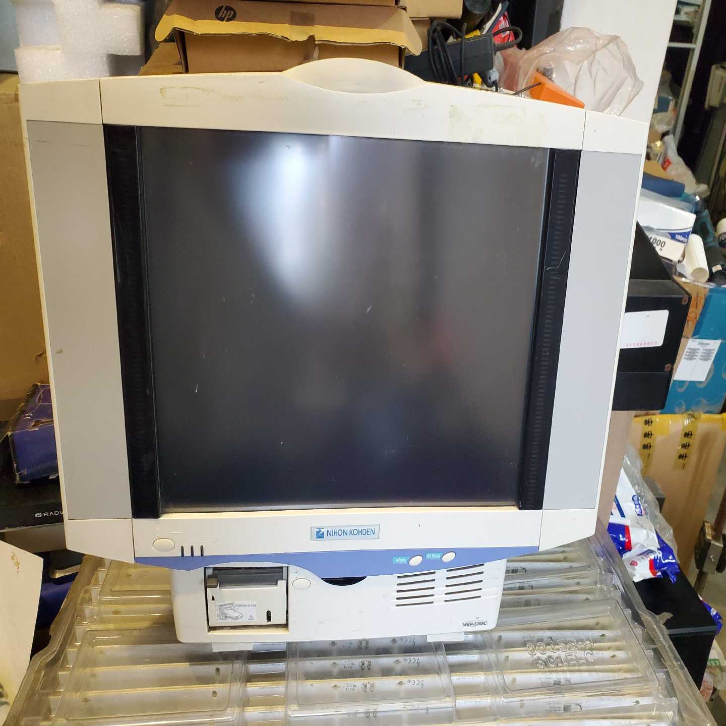 议价日本光电wep-5208c遥测触摸屏显示主机，开机正常，触