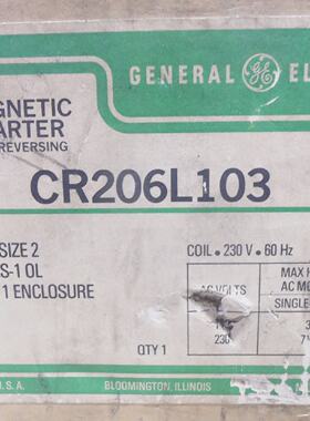 NEW GENERAL ELECTRIC 230V CR206L103 SIZE 2  MAGNETIC MOTOR S