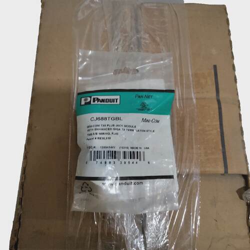 *NEW* PANDUIT MiniCom Mod Cat 6 Jack UTP Black CJ688TGBL *70