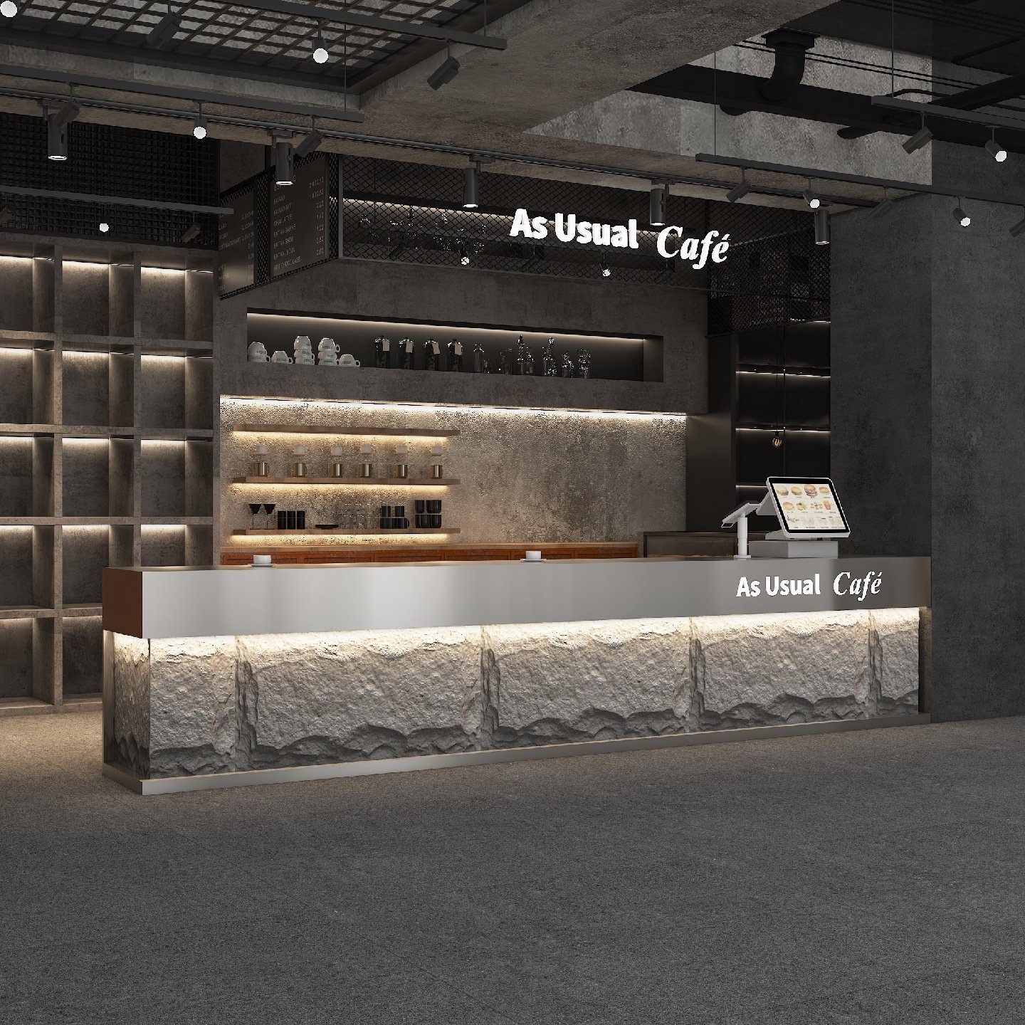 工业风饭店收银台可定制民宿接待台多功能台球厅吧台桌高承重200k