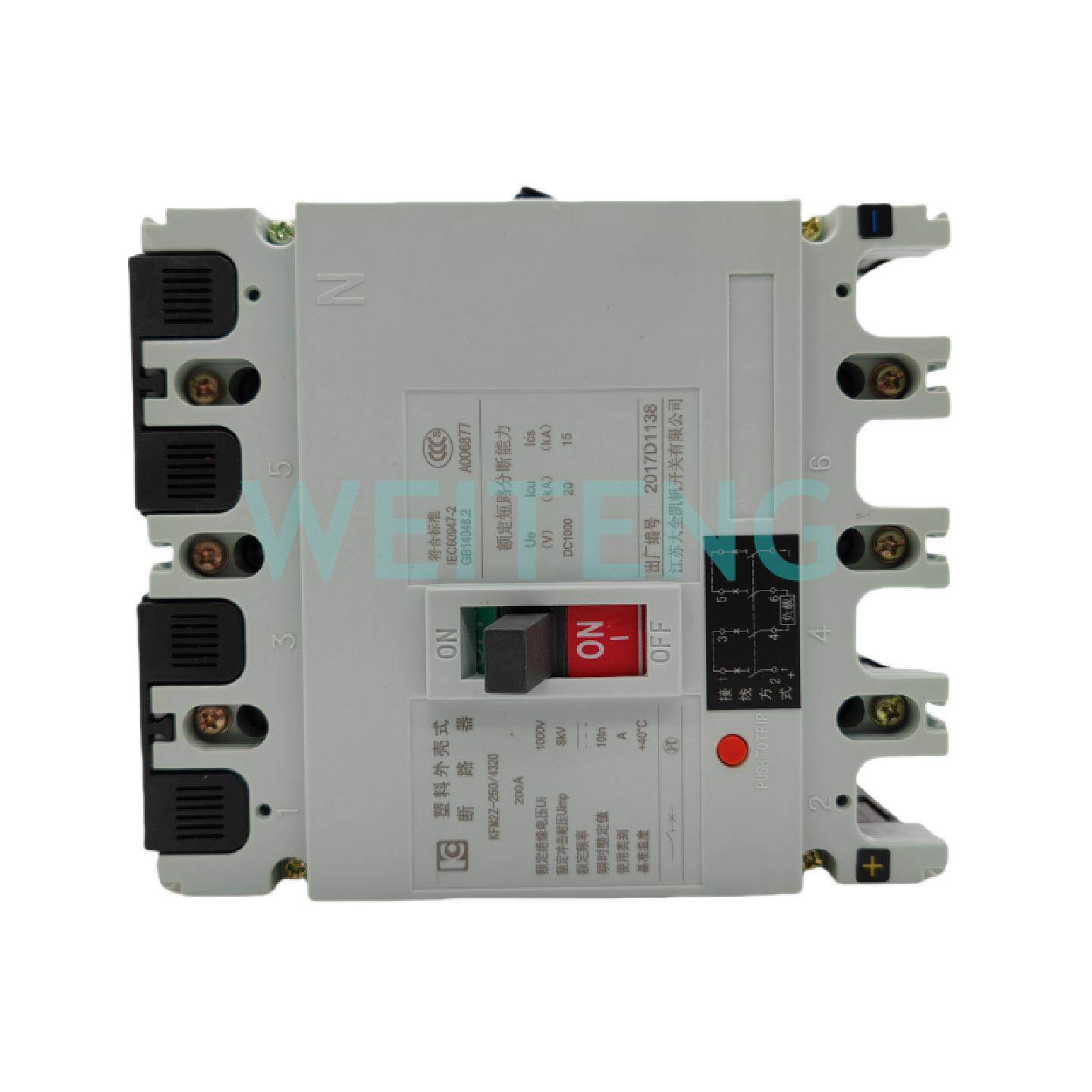 供应KFINE光伏断路器 KFM2Z-250/4320 凯帆电器