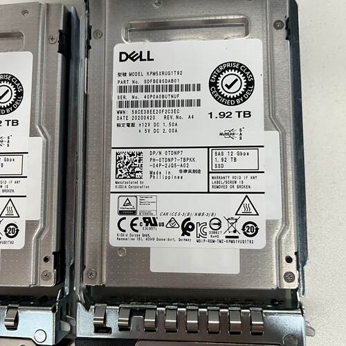 戴尔 R740 原装 1.92T sas ssd固态硬盘—议价