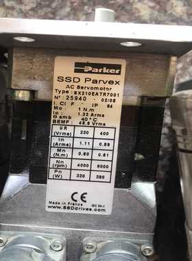 派克伺服电机 MX210EATR7001 原则拆机，成色漂亮