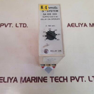Electromatic SSystem SA 105 220 Delay On Operate Timer with