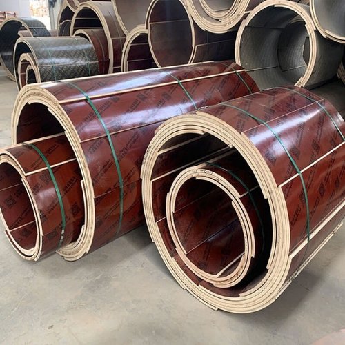 圆柱木模板浇筑水泥木工板建筑圆模板工程桥梁圆模板井筒模板定制