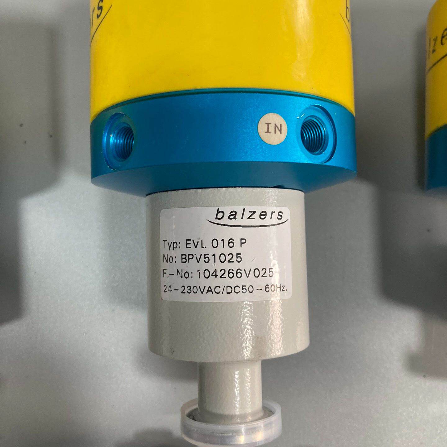 议价--德国balzers真空阀 EVL016P KF16接口