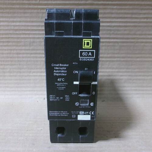 NEW Square D EGB EGB24060 2 Pole 60 Amp 480277v Circuit Brea