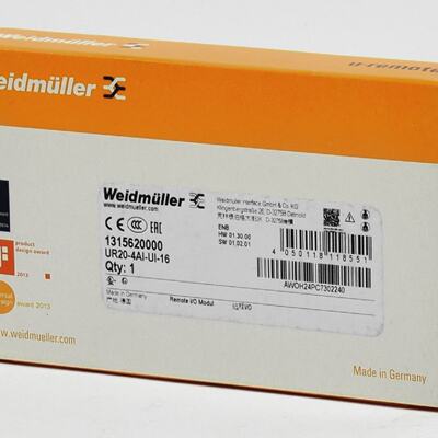 Weidmller Remote IOModul 4 Analoge Eingnge UR204AIUI16 13156