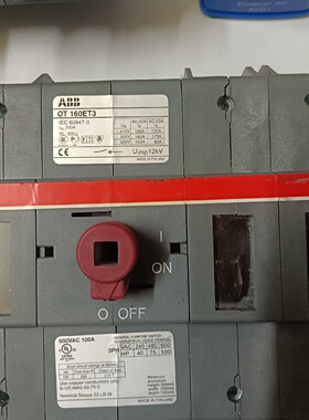进口ABB隔离开关OT160ET3uimp12KV-议价